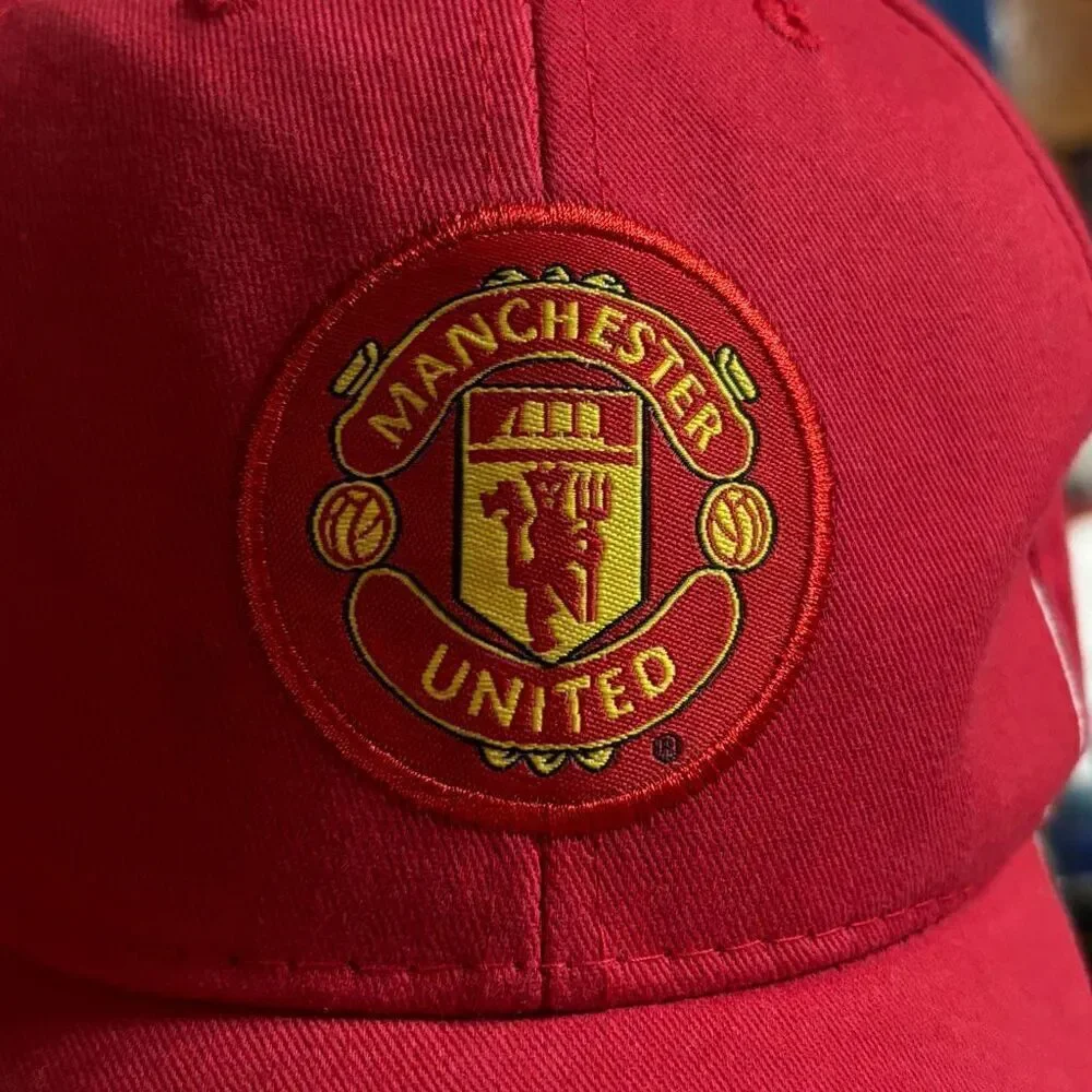 Manchester United Adjustable Red Hat Soccer Futbol *New*